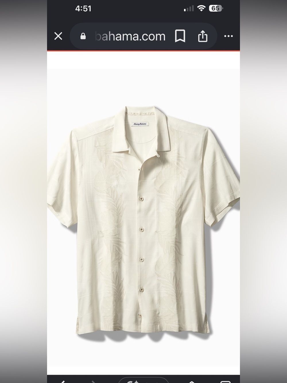 Del Palms Embroidered Silk Camp Shirt